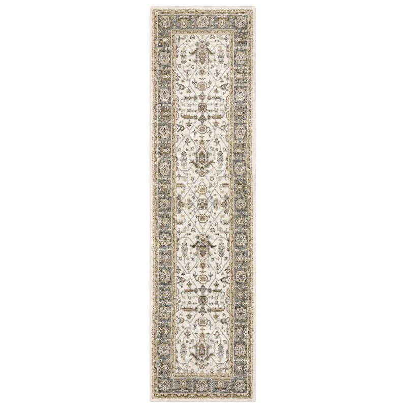 Oriental Weavers Area Rug Andorra 9537P Ivory 2' 3" X  8' 0" Runner
