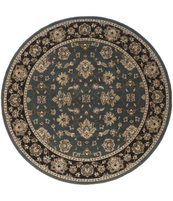 Oriental Weavers Ariana 623H3 Blue/ Black Area Rug 8 ft. Square