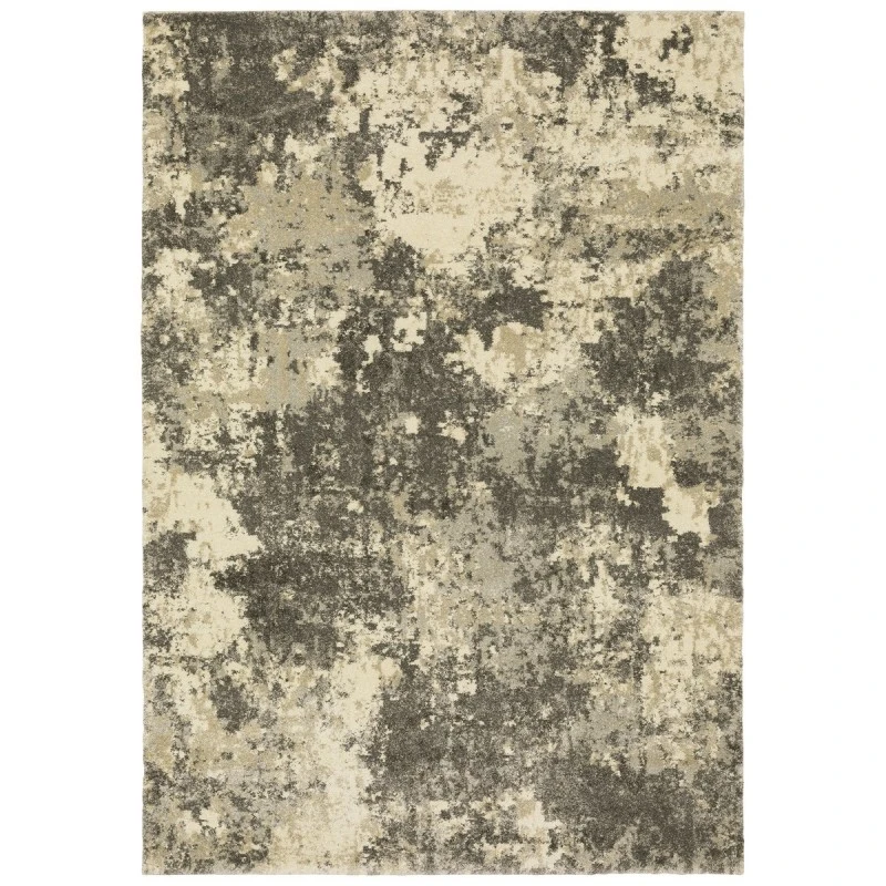 Oriental Weavers Area Rug Astor 7150D Grey 9'10" X 12'10"