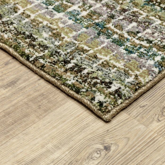 Oriental Weavers Area Rug Atlas 747A0 Green 6' 7" X  9' 6"