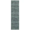 Oriental Weavers Atlas 8033J Blue/ Grey Area Rug 2 ft. 6 in. X 12 ft. 0 in. Runner