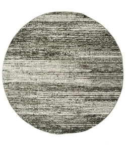 Oriental Weavers Atlas 8037G Ash/ Charcoal Area Rug 7 ft. 10 in. Round