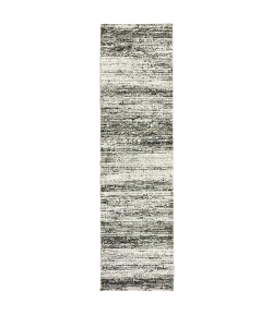 Oriental Weavers Atlas 8037G Ash/ Charcoal Area Rug 2 ft. 6 in. X 12 ft. 0 in. Runner