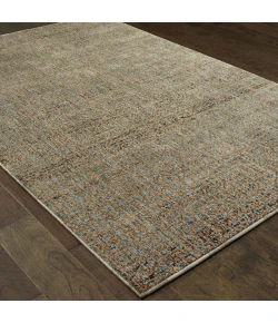 Oriental Weavers Atlas 8048B Blue/ Gold Area Rug 8 ft. 6 in. X 11 ft. 7 in. Rectangle