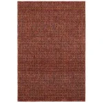 Oriental Weavers Atlas 8048K Red/ Rust Area Rug 5 ft. 3 in. X 7 ft. 3 in. Rectangle