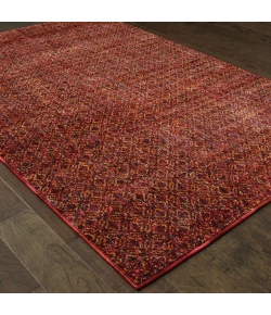 Oriental Weavers Atlas 8048K Red/ Rust Area Rug 2 ft. 6 in. X 12 ft. 0 in. Runner