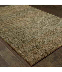 Oriental Weavers Atlas 8048P Green/ Gold Area Rug 2 ft. 3 in. X 8 ft. 0 in. Runner