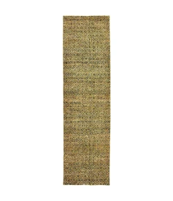 Oriental Weavers Atlas 8048P Green/ Gold Area Rug 2 ft. 3 in. X 8 ft. 0 in. Runner