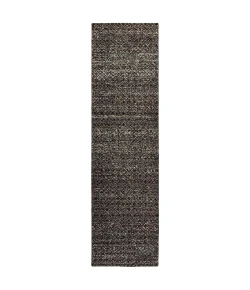 Oriental Weavers Atlas 8048Q Black/ Grey Area Rug 2 ft. 3 in. X 8 ft. 0 in. Runner