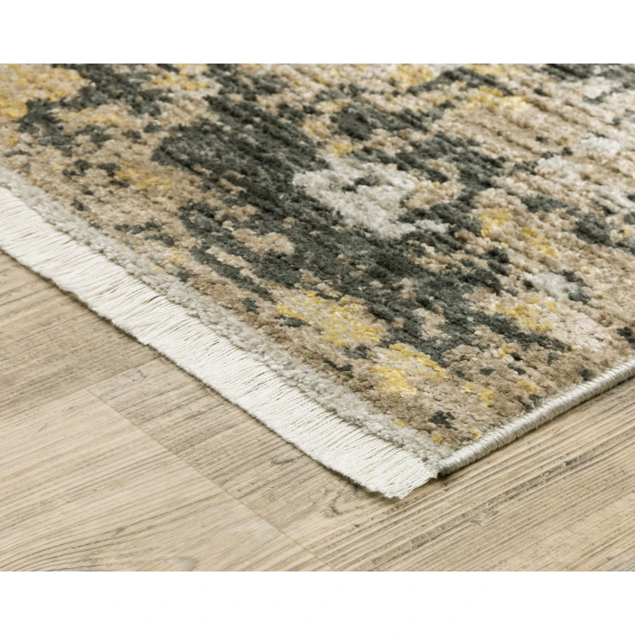 Oriental Weavers BAUER 2061x Gold/Black Rug 2' 3X7' 6