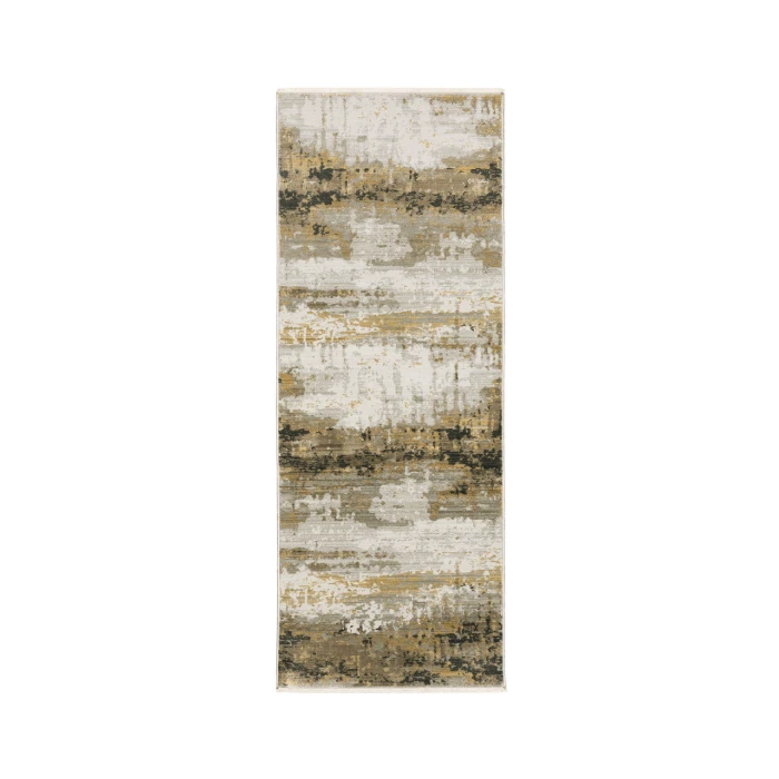 Oriental Weavers BAUER 2061x Gold/Black Rug 2' 3X7' 6
