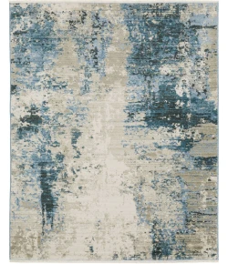 Oriental Weavers Bauer 41L Blue/ Beige 6 Ft. 7 In. X 9 Ft. 6 In. Rectangle Rug