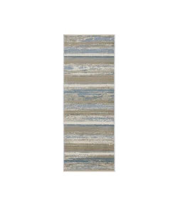 Oriental Weavers Bauer 42L Blue/ Beige 2 Ft. 3 In. X 7 Ft. 6 In. Runner Rug