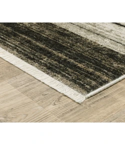 Oriental Weavers Bauer 90N Beige/ Charcoal 2 Ft. 3 In. X 7 Ft. 6 In. Runner Rug