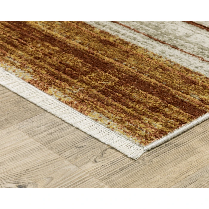Oriental Weavers BAUER 90r Rust/Gold Rug 5' 3X7' 6