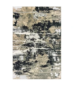 Oriental Weavers Bowen 109E2 Black/ Gold Area Rug 6 ft. 7 in. X 9 ft. 6 in. Rectangle