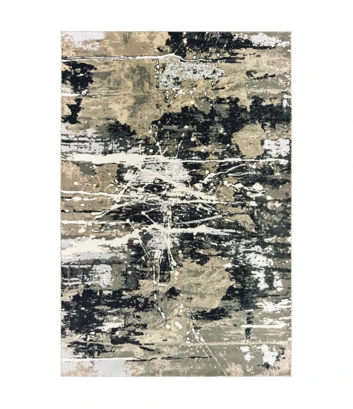 Oriental Weavers Area Rug Bowen 109E2 Black 6' 7" X  9' 6"