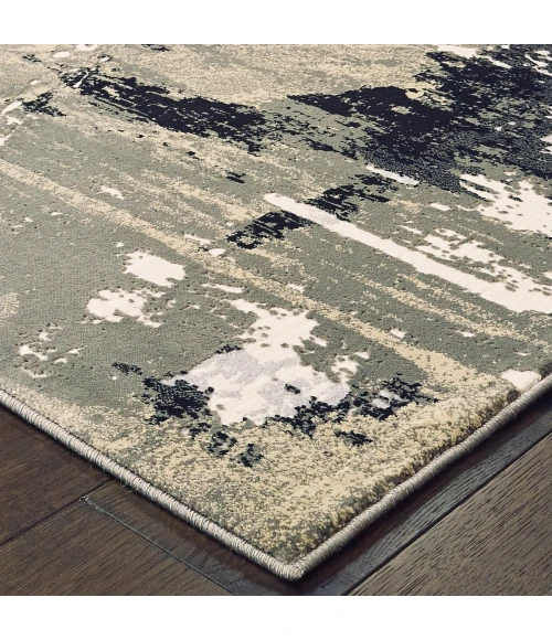 Oriental Weavers Area Rug Bowen 109E2 Black 2' 3" X  7' 6" Runner