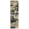 Oriental Weavers Bowen 109E2 Black/ Gold Area Rug 2 ft. 3 in. X 7 ft. 6 in. Runner