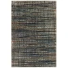 Oriental Weavers Bowen 1332H Black/ Navy Area Rug 5 ft. 3 in. X 7 ft. 6 in. Rectangle
