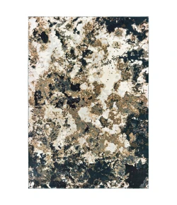 Oriental Weavers Bowen 1808Q Navy/ Gold Area Rug 6 ft. 7 in. X 9 ft. 6 in. Rectangle