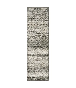 Oriental Weavers Bowen 042H2 Grey/ Ivory Area Rug 2 ft. 3 in. X 7 ft. 6 in. Runner
