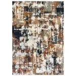 Oriental Weavers Bowen 4928X Grey/ Gold Area Rug 6 ft. 7 in. X 9 ft. 6 in. Rectangle