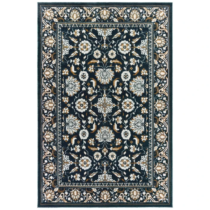 Oriental Weavers Area Rug Bowen 534L2 Navy 9'10" X 12'10"