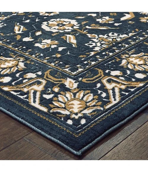 Oriental Weavers Area Rug Bowen 534L2 Navy 3'10" X  5' 5"