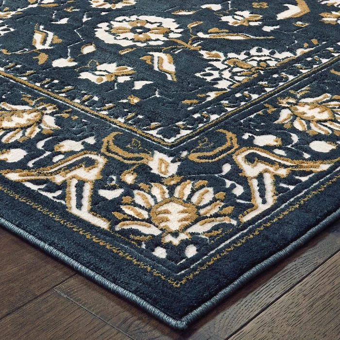 Oriental Weavers Area Rug Bowen 534L2 Navy 9'10" X 12'10"