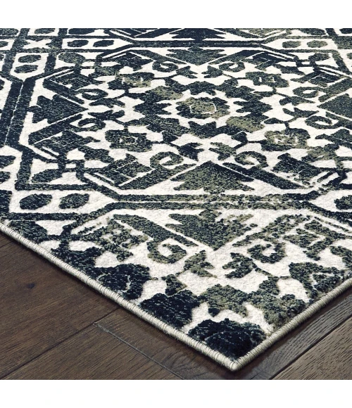 Oriental Weavers Area Rug Bowen 5506E Navy 2' 3" X  7' 6" Runner