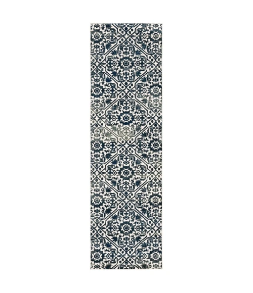 Oriental Weavers Area Rug Bowen 5506E Navy 2' 3" X  7' 6" Runner
