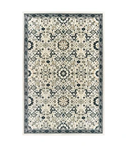 Oriental Weavers Bowen 073J2 Ivory/ Navy Area Rug 6 ft. 7 in. X 9 ft. 6 in. Rectangle