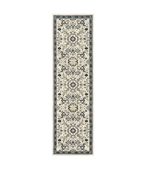 Oriental Weavers Area Rug Bowen 073J2 Ivory 3'10" X  5' 5"