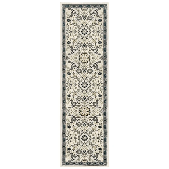 Oriental Weavers Area Rug Bowen 073J2 Ivory 3'10" X  5' 5"