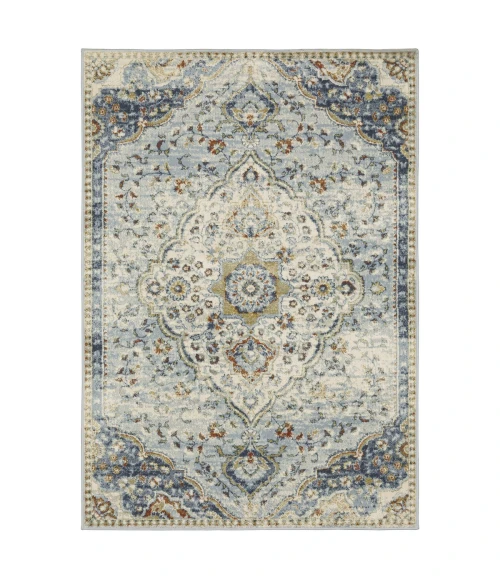 Oriental Weavers Area Rug Branson BR01A Blue 6' 7" X  9' 2"