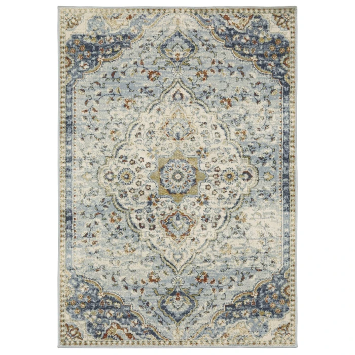 Oriental Weavers Area Rug Branson BR01A Blue 3' 3" X  5'