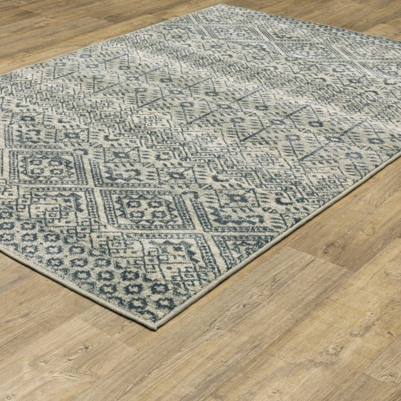 Oriental Weavers Area Rug Branson BR02A Blue 3' 3" X  5'