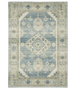 Oriental Weavers Branson Br03A Blue/ Beige Area Rug 1 ft. 10 in. X 7 ft. 3 in. Runner