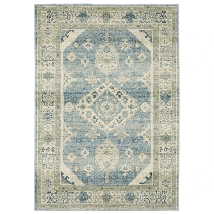 Oriental Weavers Area Rug Branson BR03A Blue 1'10" X  7' 3" Runner