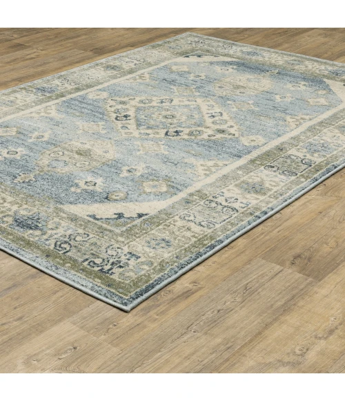 Oriental Weavers Area Rug Branson BR03A Blue 1'10" X  7' 3" Runner
