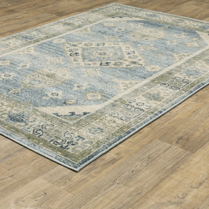 Oriental Weavers Area Rug Branson BR03A Blue 1'10" X  7' 3" Runner