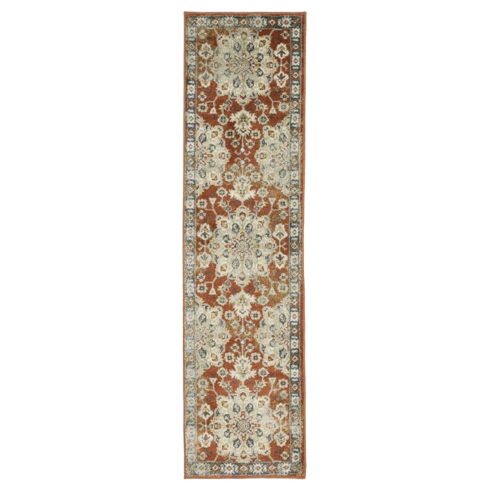 Oriental Weavers Area Rug Branson BR04A Rust 5' 3" X  7' 3"