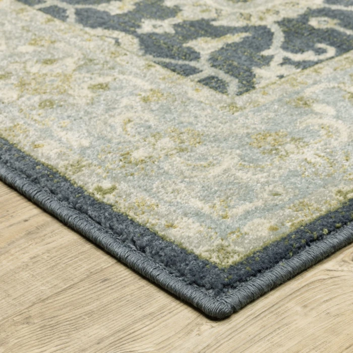 Oriental Weavers Area Rug Branson BR05A Blue 9'10" X 12'10"
