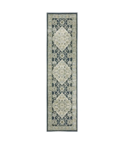 Oriental Weavers Area Rug Branson BR05A Blue 1'10" X  7' 3" Runner