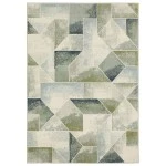 Oriental Weavers Branson Br10A Blue/ Green Area Rug 5 ft. 3 in. X 7 ft. 3 in. Rectangle