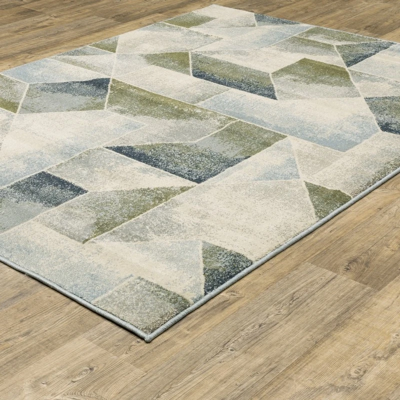 Oriental Weavers Area Rug Branson BR10A Blue 6' 7" X  9' 2"
