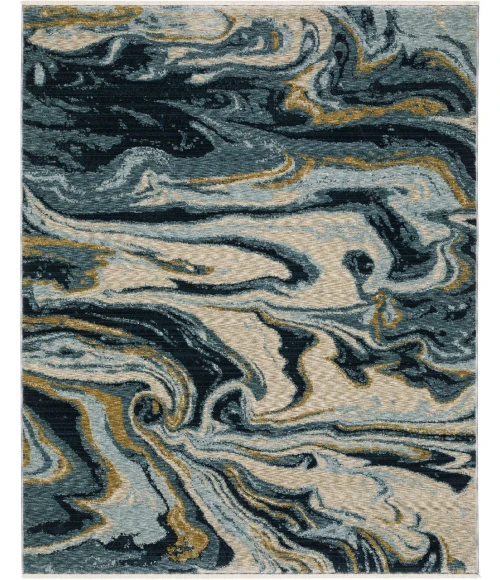 Oriental Weavers CAPELLA cap10 Blue/Blue Rug 3' 3X5'