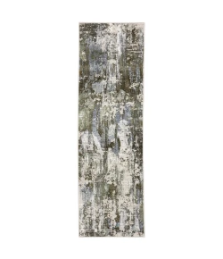 Oriental Weavers Caravan 2060F Green/ Blue Area Rug 2 ft. 3 in. X 7 ft. 6 in. Runner