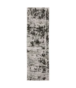 Oriental Weavers Caravan 4153Q Grey/ Black Area Rug 2 ft. 3 in. X 7 ft. 6 in. Runner